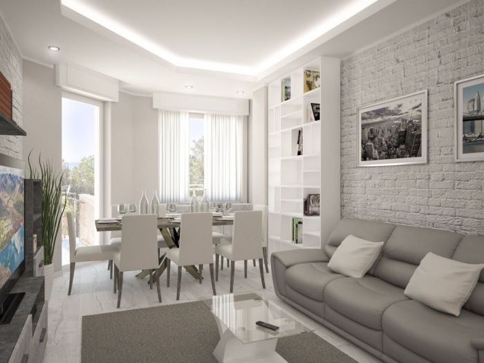 Archisio - Mc Rendering Solution - Progetto restyling fresco e moderno di un ambiente spento e vetusto