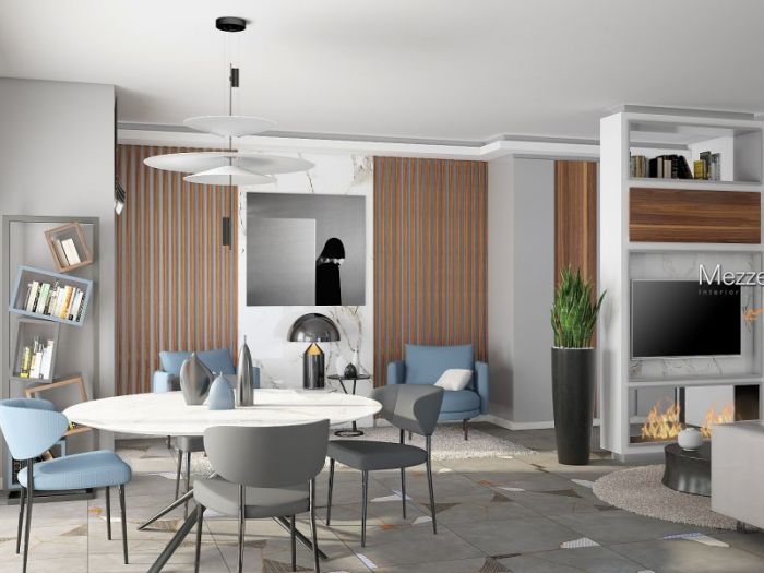 Archisio - Daniele Mezzetti - Progetto Interior design di un living