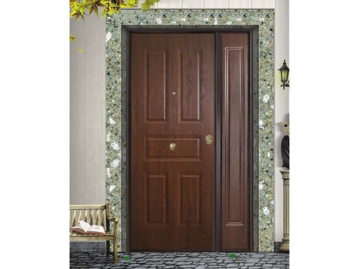 Archisio - C Porta E Porta Srls - Progetto Portone blindato 5 bugne pvc acciaio