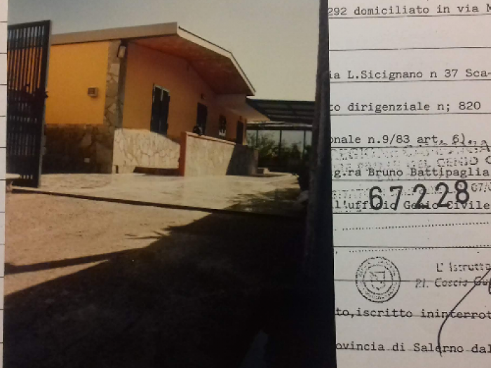 Archisio - Salvatore Di Dato - Progetto Deposito di certificato di collaudo in sanatoria presso il genio civile di salerno