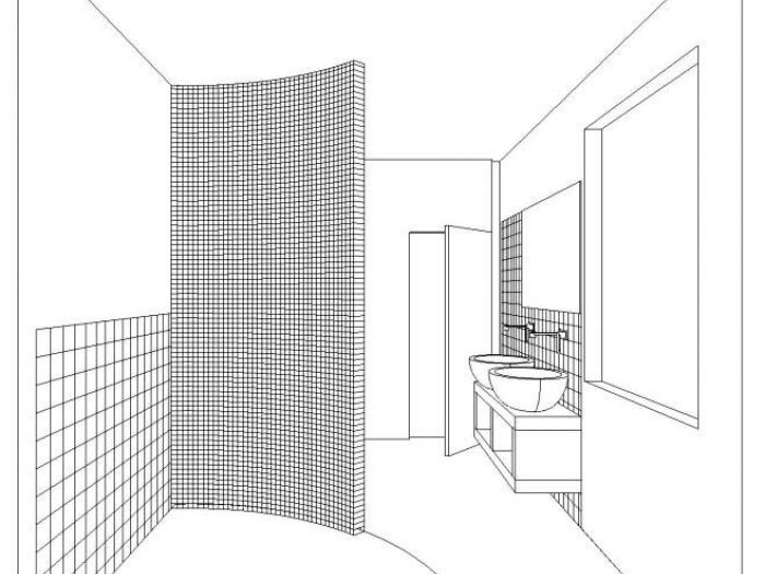 Archisio - Maurizio Loi - Progetto Committente privato - progettazione parete divisoria in vetromattone