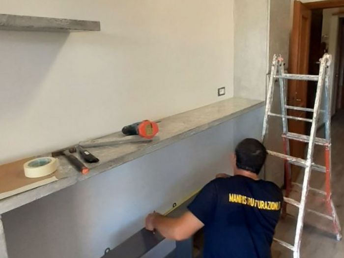 Archisio - Mani Srl Ristrutturazini - Progetto Ristrutturazione completa zona cucina roma quartiere axa