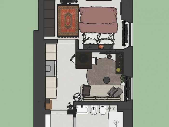 Archisio - Red Architecture - Progetto Appartamento studio milano