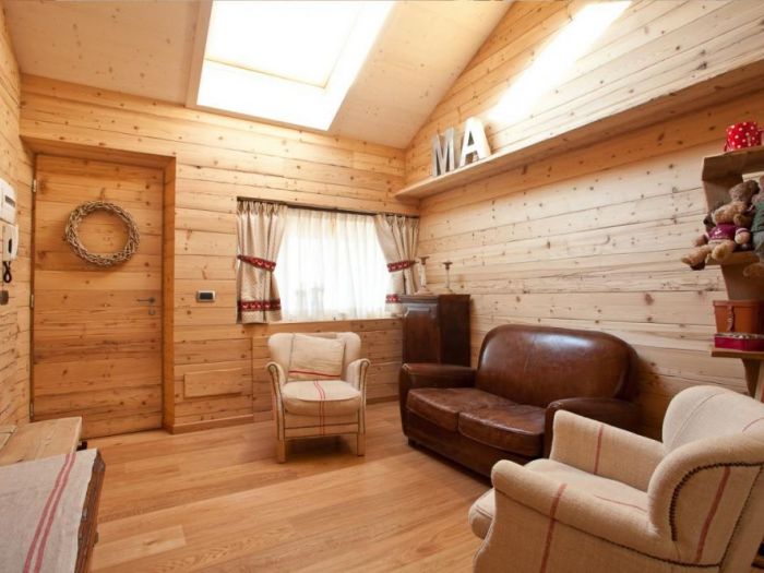 Archisio - La Bottega Del Legno - Progetto Appartamento in legno vecchio stile chalet di montagna