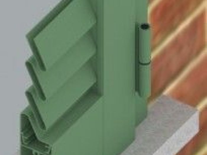 Archisio - Punto Del Serramento - Progetto Persiana alluminio azzurra - persiane lamella da 50 mm fissa e 65 mm orient