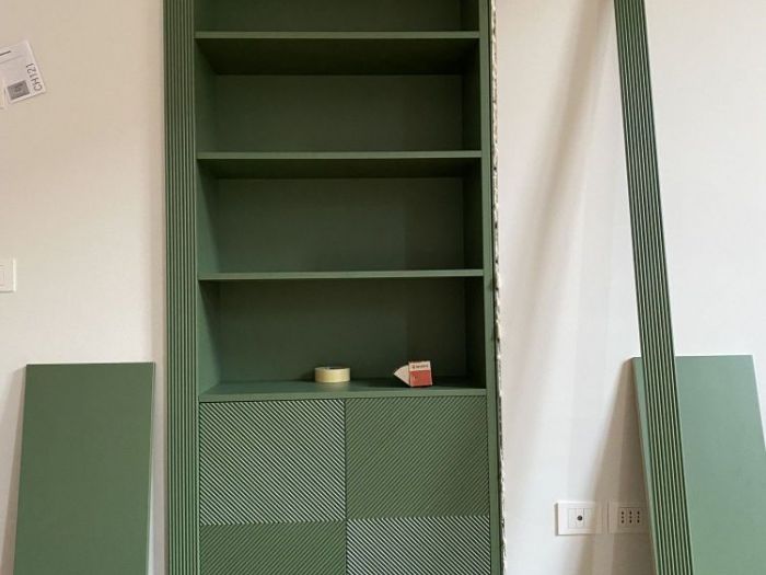 Archisio - Fp Forma - Progetto Librerie su misura integrate a parete via pace milano