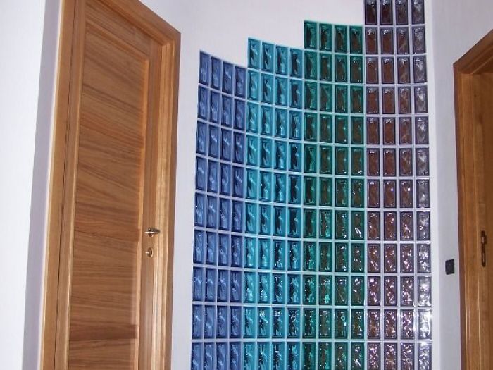 Archisio - Maurizio Loi - Progetto Committente privato - progettazione parete divisoria in vetromattone