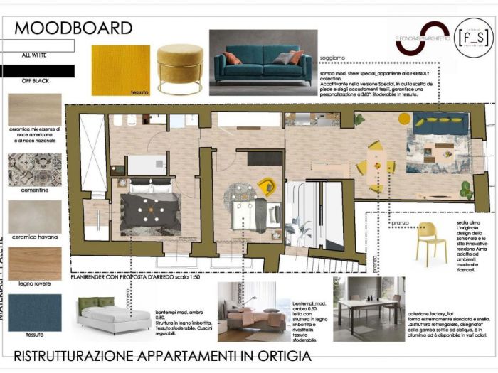 Archisio - Eleonora Spina - Progetto Ristrutturazione di un appartamento in ortigia