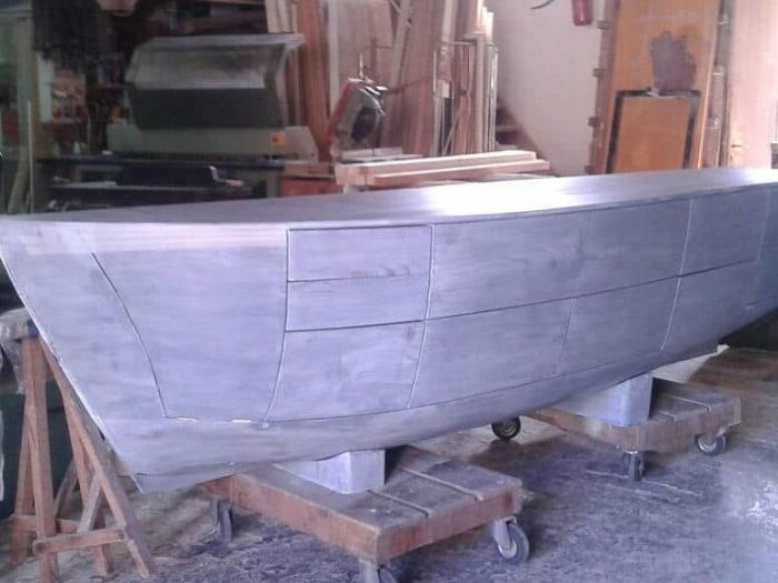 Archisio - Falegnameria Tuccitto - Progetto Cucina a forma di barca