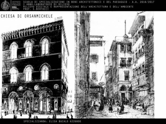 Archisio - Arch Elisa Bucalo - Progetto Rilievo chiesa di orsanmichele firenze