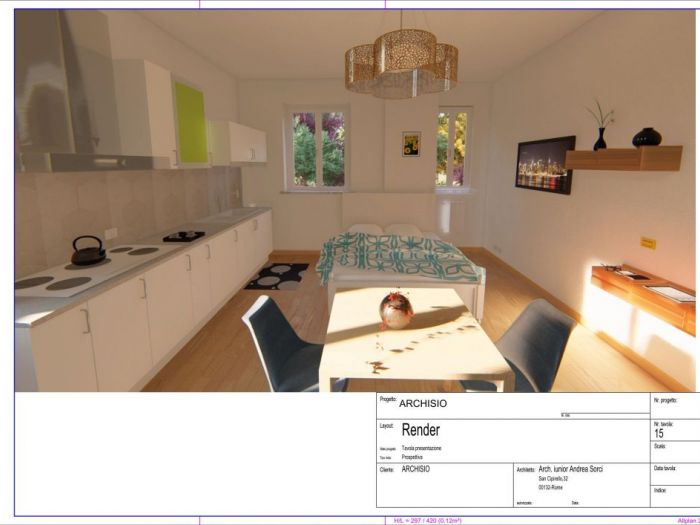 Archisio - Andrea Sorci Natural Living - Progetto Progetto di ristrutturazione di un monolocale bo