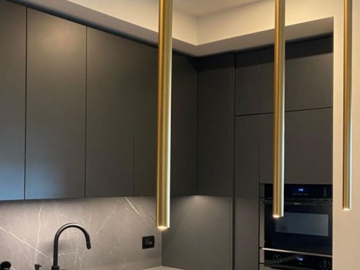 Archisio - Serena Martini - Progetto Dark kitchen - eleganza e contrasti materici