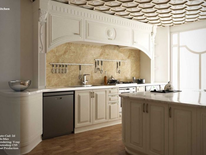 Archisio - Rosa Nozari - Progetto Kitchen cabinet design - 3d-modeling and rendering