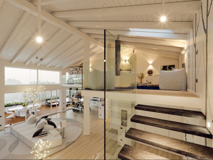 Archisio - Annalisa Carli - Progetto Un attico in stile loft in milano