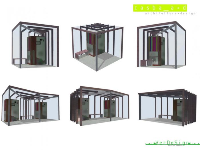 Archisio - Casba Architetturadesign - Progetto Pensiline gazebo dehors