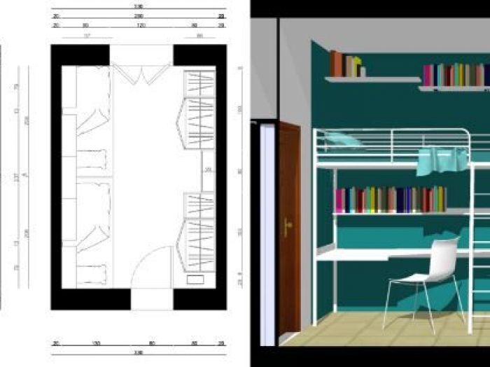 Archisio - Federica Rabotti - Progetto Progetto di arredo camera da letto