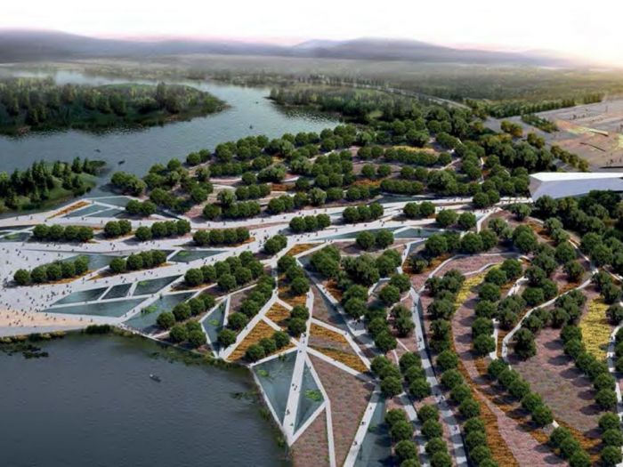 Archisio - Plasma Studio - Progetto Flowing gardens xian international horticultural expo