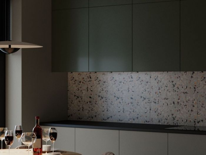 Archisio - Red Head Design - Progetto Cucina con soggiorno