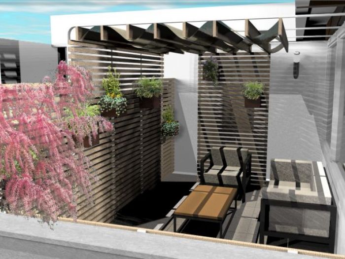 Archisio - Alessandro Fornasari - Progetto Allestimento di un piccolo terrazzo nellentroterra pugliese