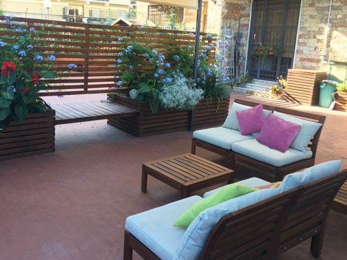Archisio - Progettare Spazi Verdi - Progetto Legno e colori in terrazza