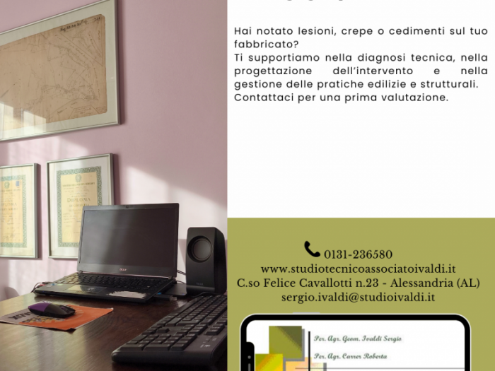 Archisio - Studio Tecnico Associato Ivaldi Carrer - Progetto Opere di consolidamento strutturale di basso fabbricato