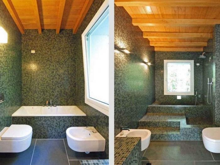 Archisio - Roberto Silvestri - Progetto Tetto in legno pietra e mattoni a vista