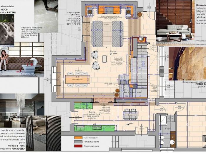 Archisio - Stefano Proietti - Progetto Lavoro di design per linterno di una villa in stile rustico in provincia di roma interior design