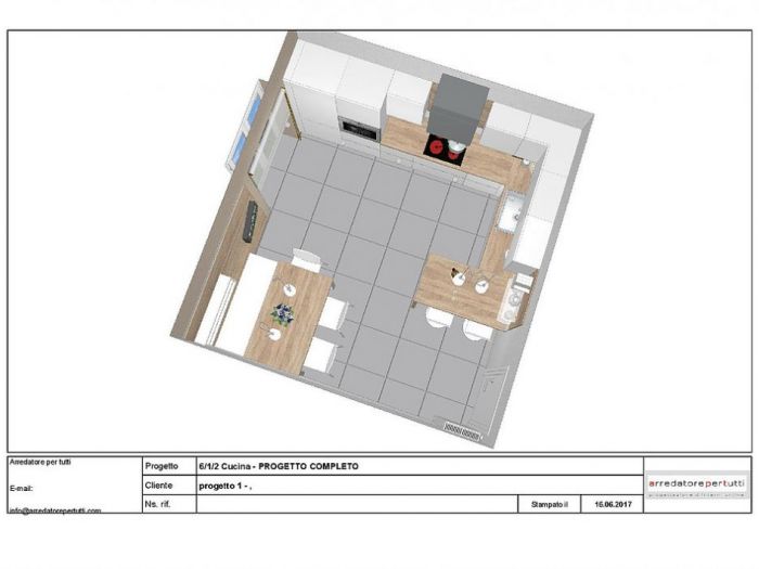 Archisio - Luca Riccardo - Progetto Cucina abitabile