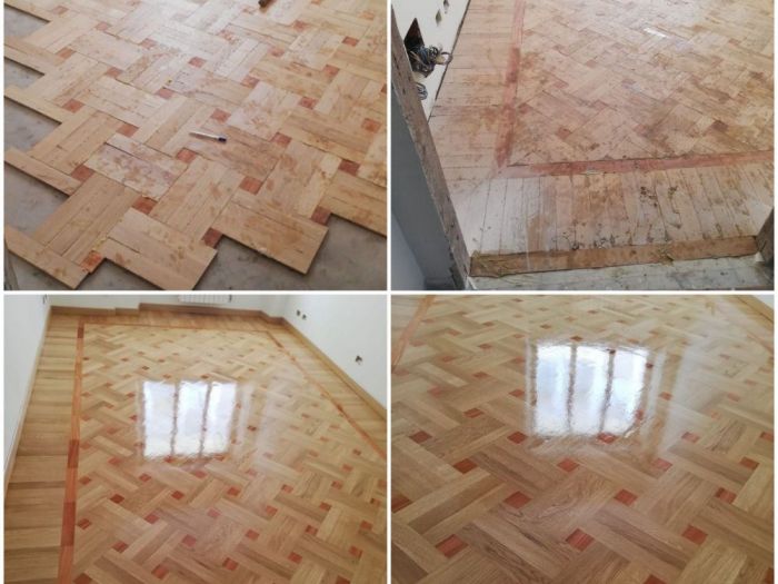 Archisio - Parquettista Roma - Progetto Posa massello con levigatura e verniciatura