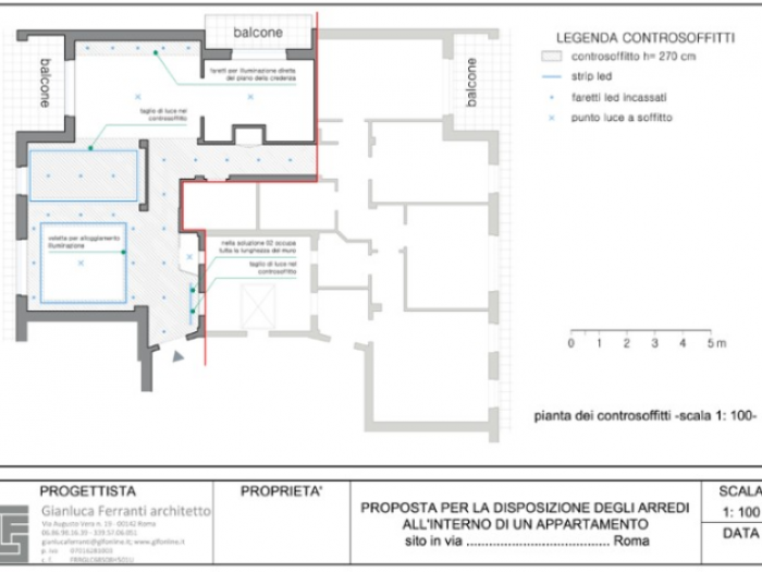 Archisio - Gianluca Ferranti - Progetto Appartamento 150 mq