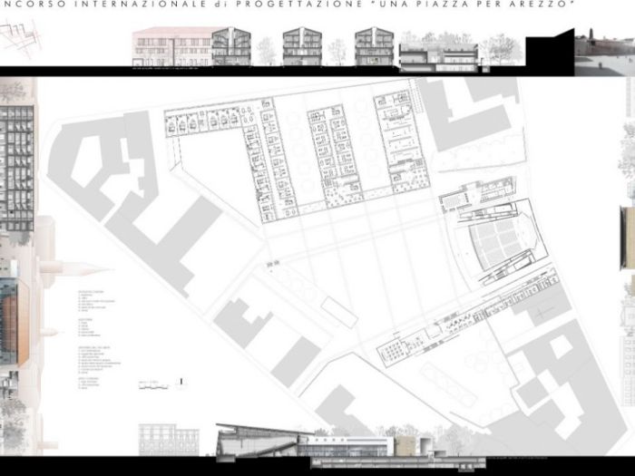Archisio - Marco Mazzella - Progetto Concorso teatro-biblioteca-complesso residenziale