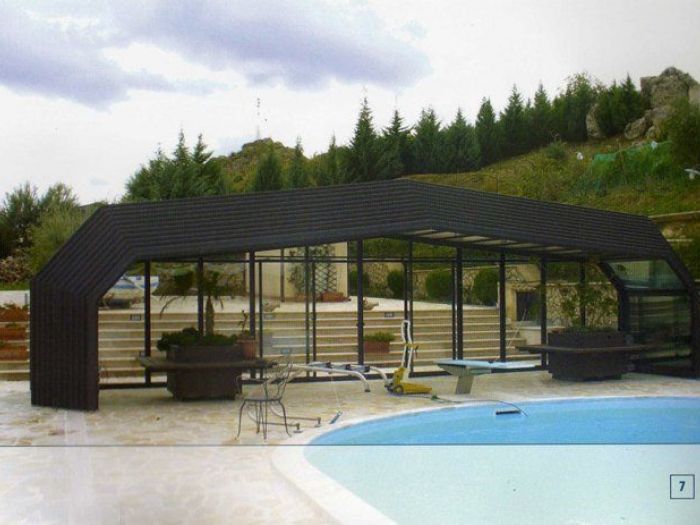 Archisio - Astra Piscine - Progetto Coperture telescopiche