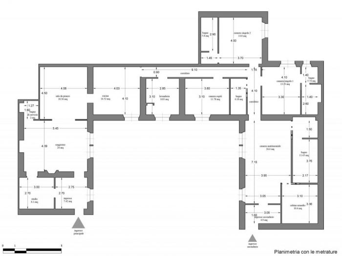Archisio - Daniela Morello - Progetto Unione di due appartamenti