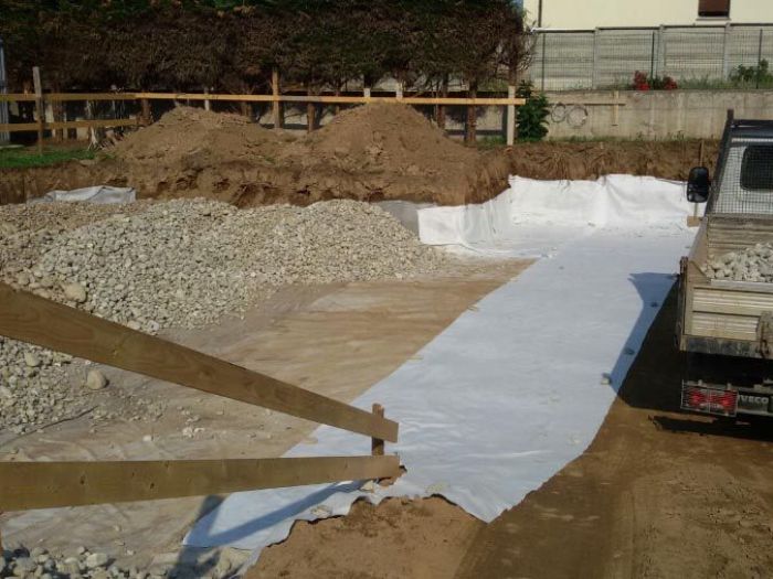 Archisio - Edilgorla - Progetto Formazione scavo di sbancamento generale e stesura di tnt e formazione massicciata