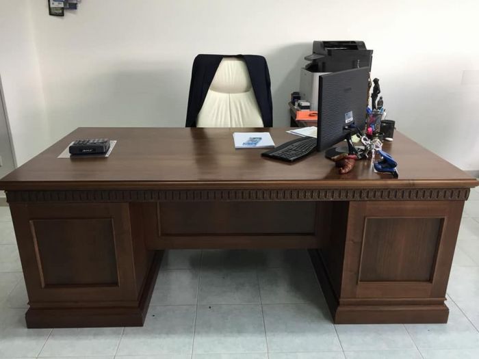 Archisio - Falegnameria Salvioli - Progetto Scrivania per ufficio in legno