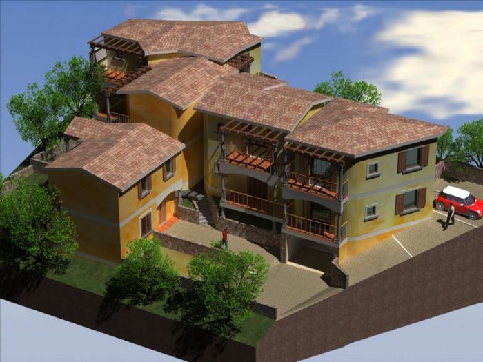 Archisio - Achenza Costruzioni - Progetto Complesso residenziale lu mulinu vecciu