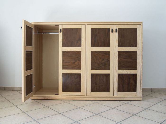 Archisio - Ebanisteria Gambella - Progetto Armadio a quattro ante scandinavo