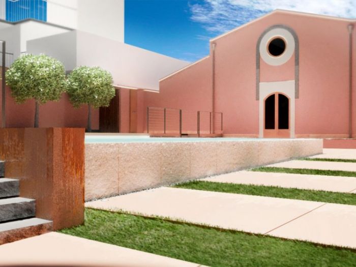 Archisio - Vincenzo Bonarrigo - Progetto Progetto piscina a sfioro e organizzazione esterna