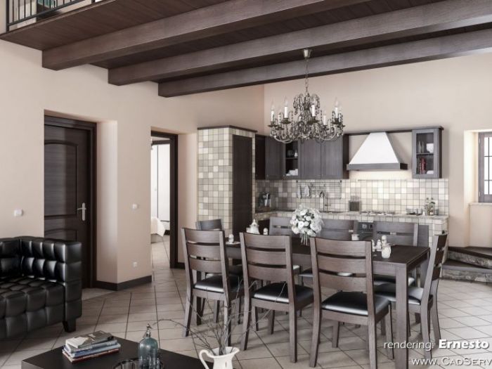 Archisio - Cad Service Di Ernesto Di Gregorio - Progetto Rendering e tour virtuale 3d appartamento in arpino fr