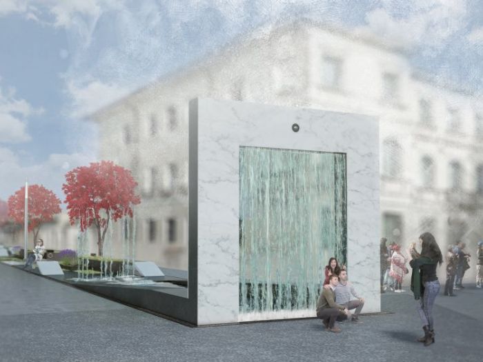 Archisio - Andrea Zen - Progetto Concorso per riqualificazione di piazza del grano dolo ve 3 classificato