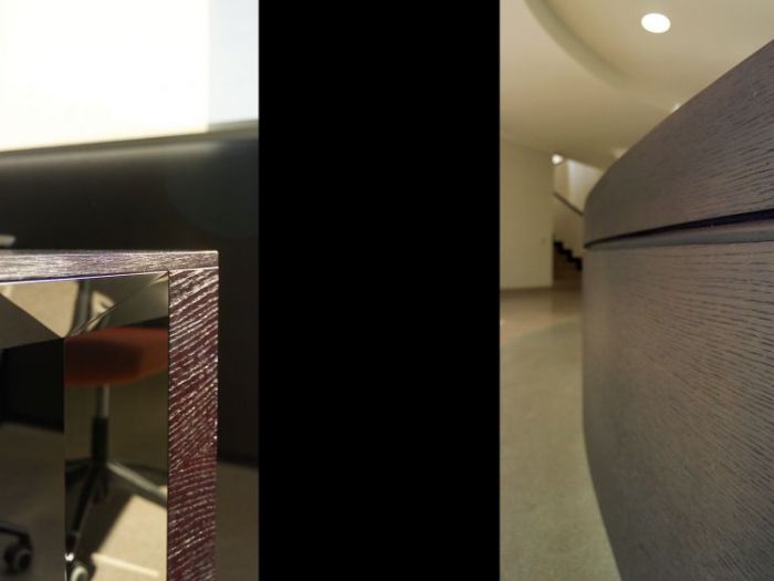 Archisio - Maurizio Giordano Architetto - Progetto Ristrutturazione palazzina uffici - interni e area parcheggio piantumata