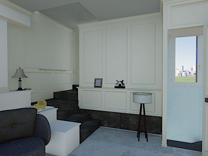 Archisio - Ostuni Giuseppe Pietro - Progetto Arredo angolo scala