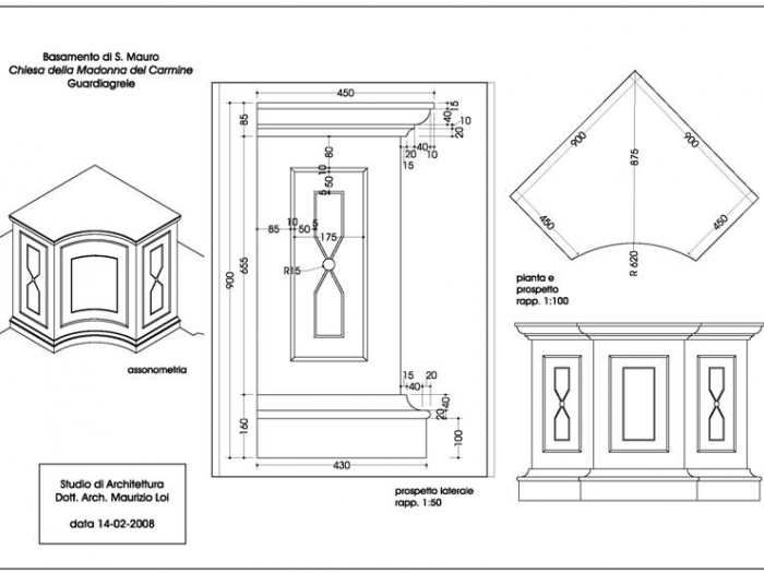 Archisio - Maurizio Loi - Progetto Restauro della cappella di s Mauro e del ss Sacramento