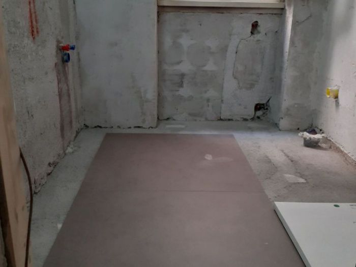 Archisio - Mani Srl Ristrutturazini - Progetto Bagno con vano lavatrice ed asciugatrice