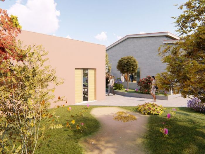 Archisio - Andrea Sorci Natural Living - Progetto Ipotesi progetto di ripristino di un capannone a borghetto flaminio rm per la sede museale della fondazione