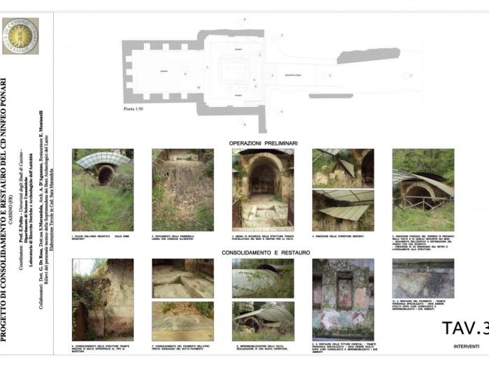 Archisio - Andrea Daguanno - Progetto Proposta di restauro archeologico ninfeo ponari