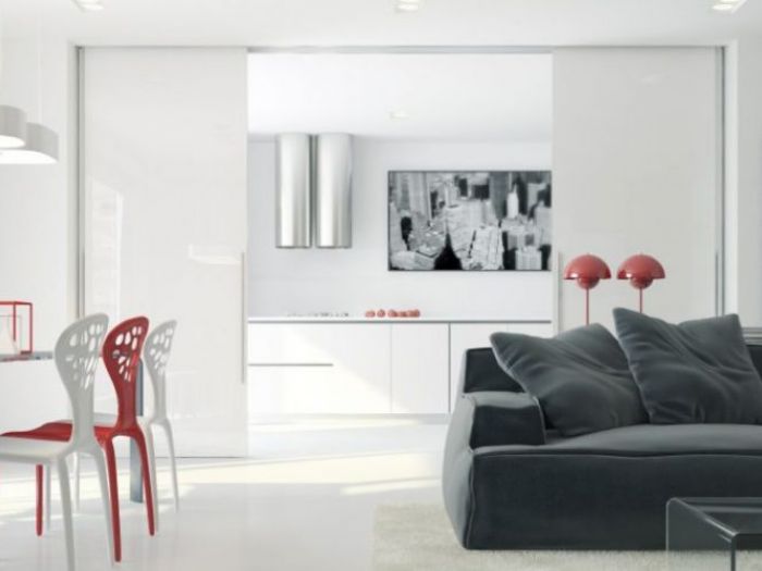 Archisio - Tassonedil - Progetto Porta scorrevole lideale per sfruttare lo spazio