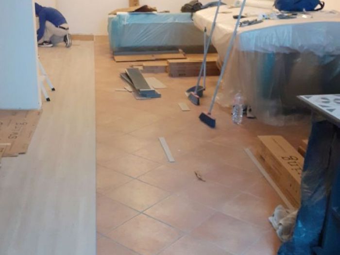 Archisio - Mani Srl Ristrutturazini - Progetto Restyling zona living appartamento sito in roma zona boccea