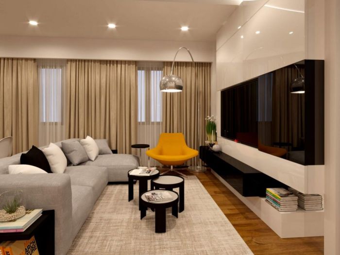 Archisio - Juldis Kassenali Design - Progetto Living room - private apartment moscow