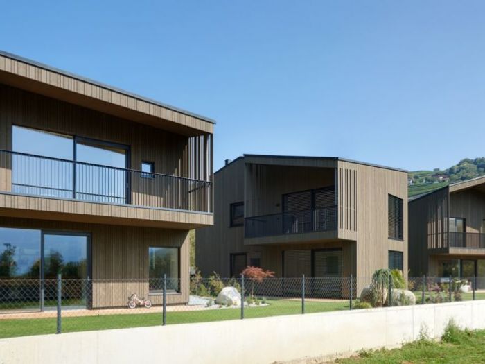 Archisio - Lignoalp - Progetto Realizzazione di tre case in legno